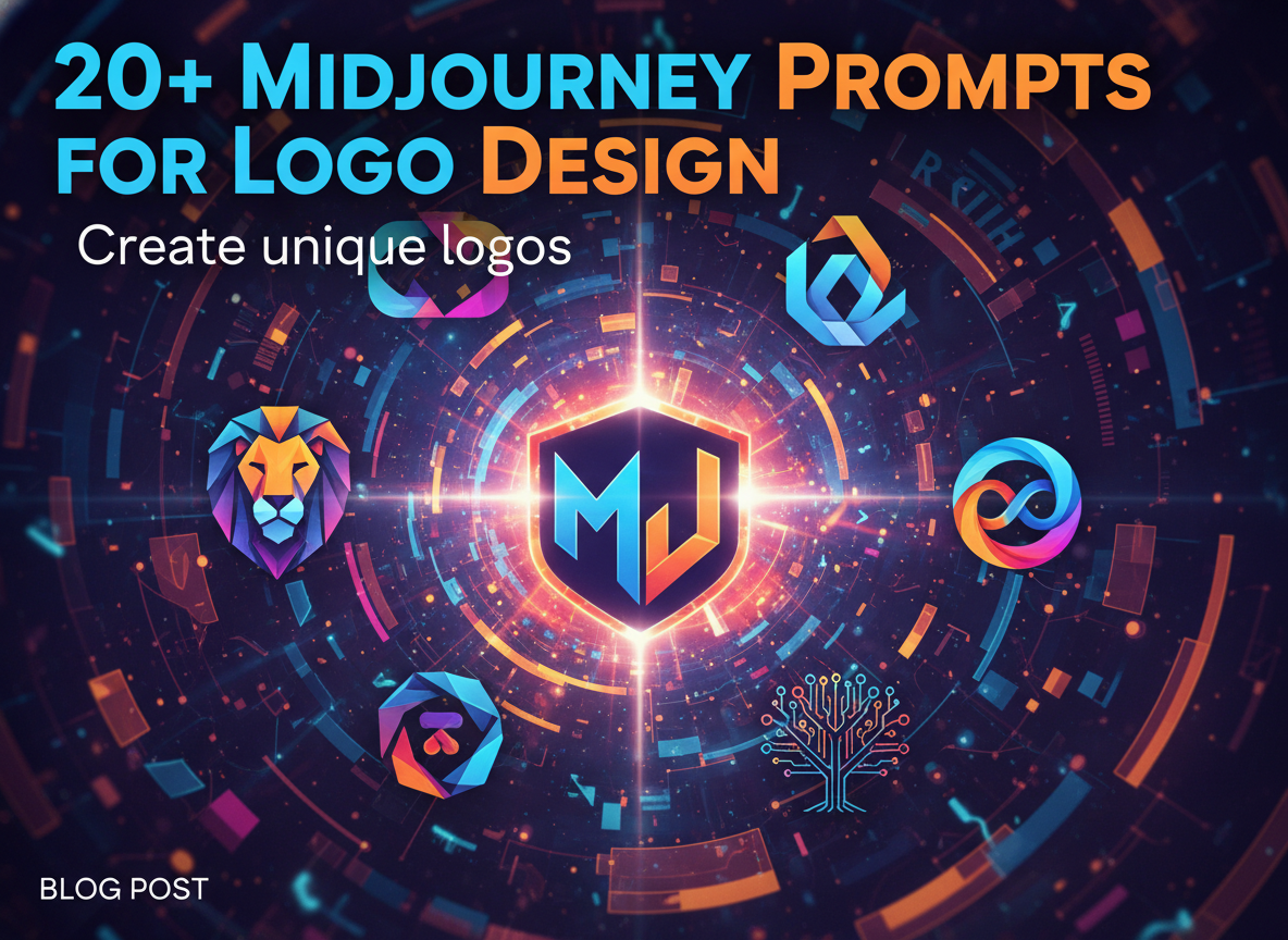 20+ Midjourney Prompts for Logo Design: Create unique logos