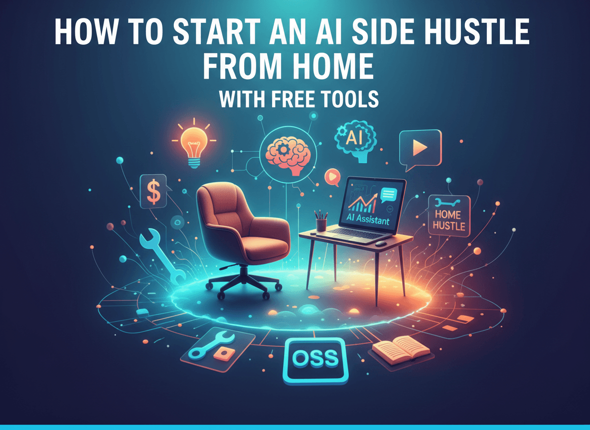 How to Start an AI Side Hustle from Home with Free Tools