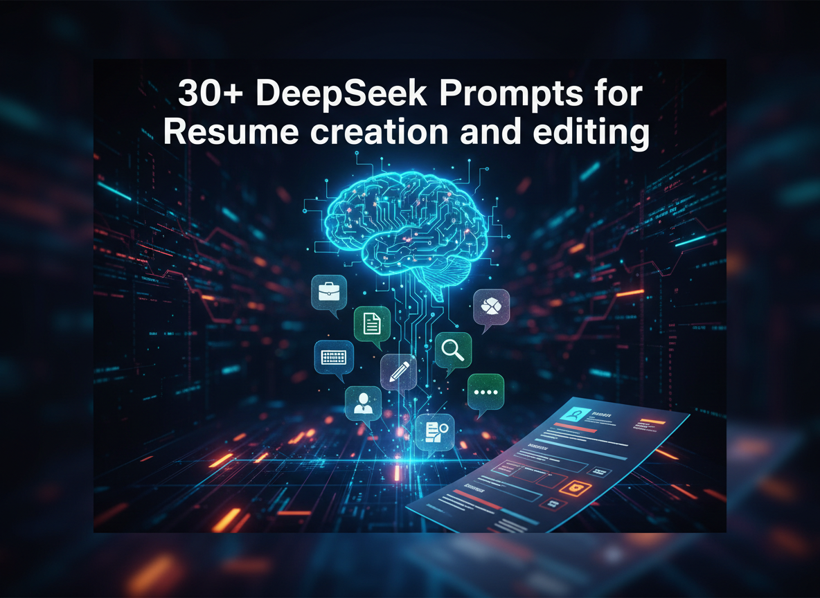 30+ DeepSeek Prompts for Resume creation and editing