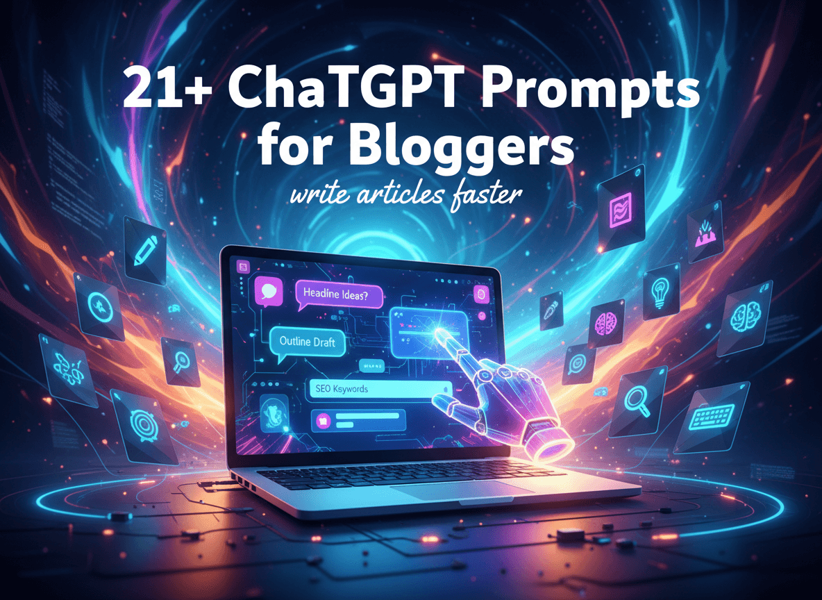 21+ ChatGPT Prompts for Bloggers to write articles faster