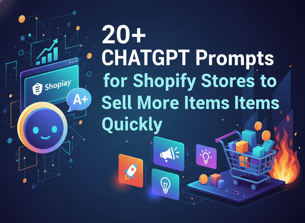20+ ChatGPT Prompts for Shopify Stores to sell more items quickly