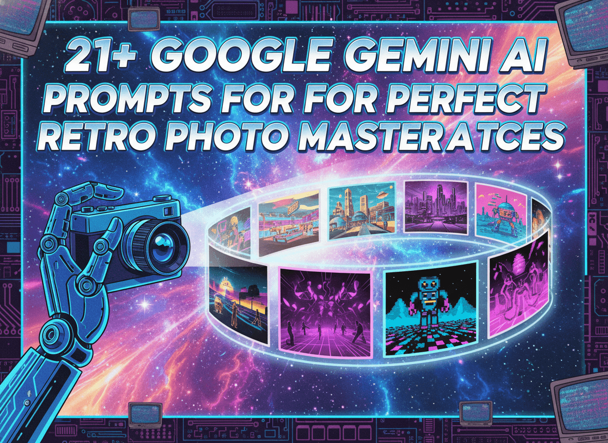 21+ Google Gemini AI Prompts for Perfect Retro Photo Masterpieces