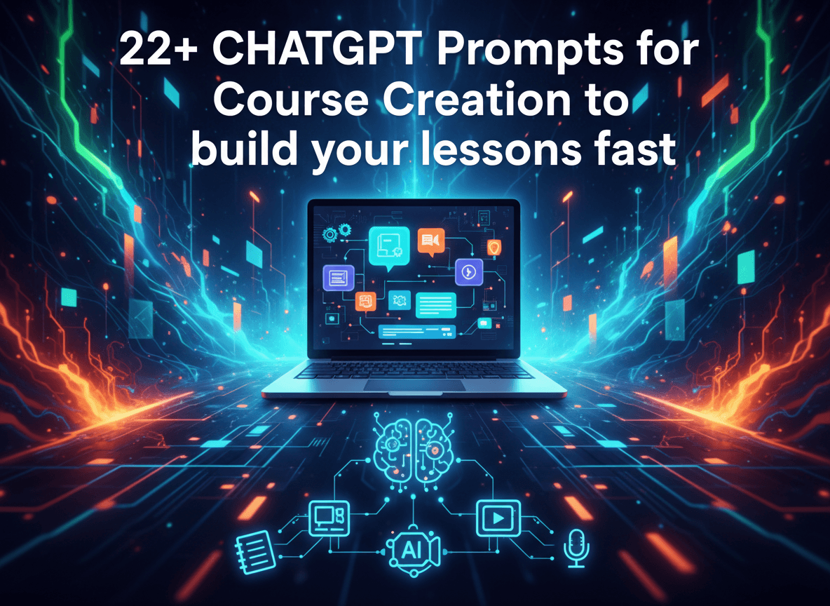 22+ ChatGPT Prompts for Course Creation to build your lessons fast