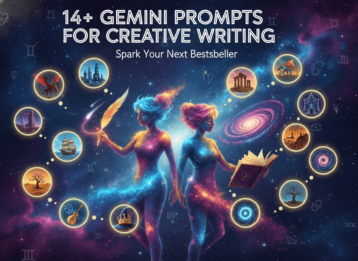 14+ Gemini Prompts for Creative Writing: Spark Your Next Bestseller
