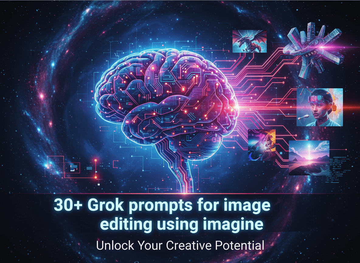 30+ Grok prompts for image editing using imagine. | AI SuperHub Blog