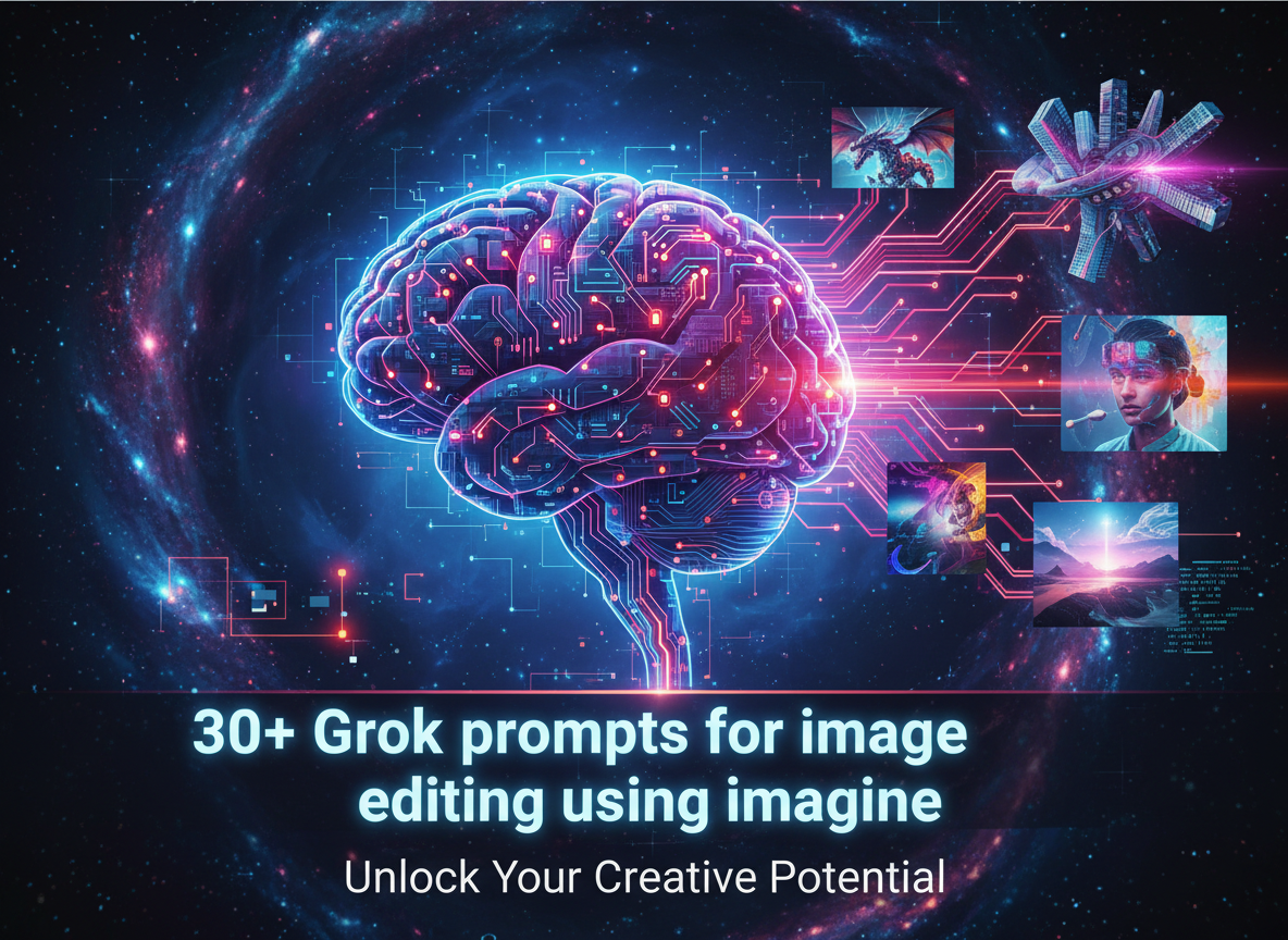 30+ Grok prompts for image editing using imagine.