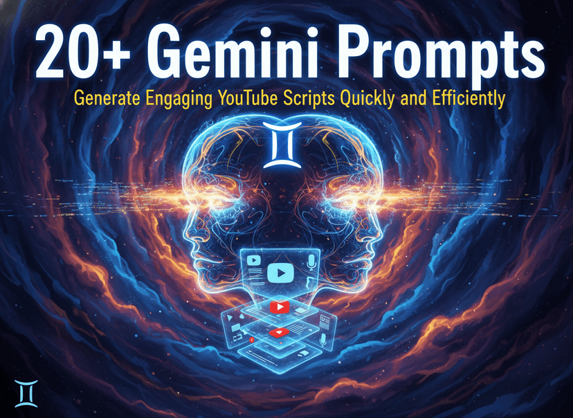 20+ Gemini prompts to generate engaging YouTube scripts quickly and ...